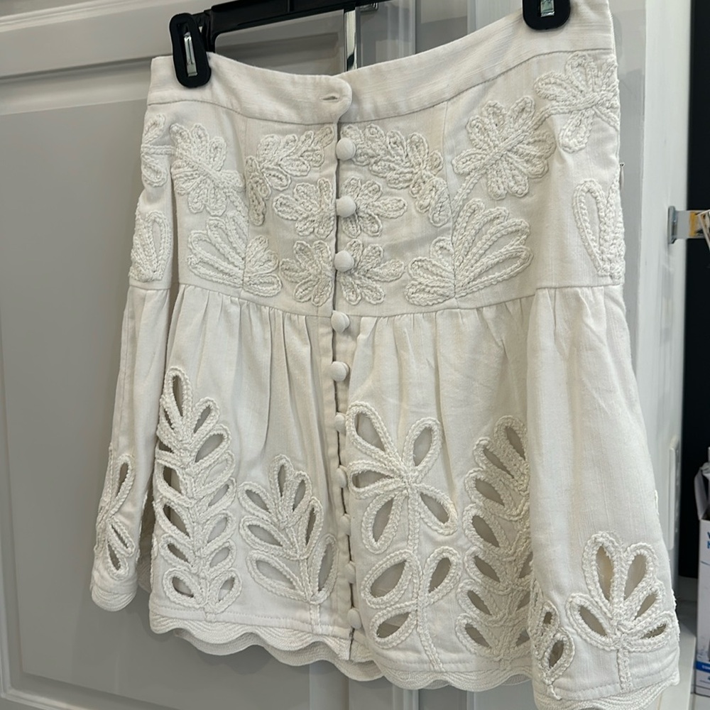 White miniskirt